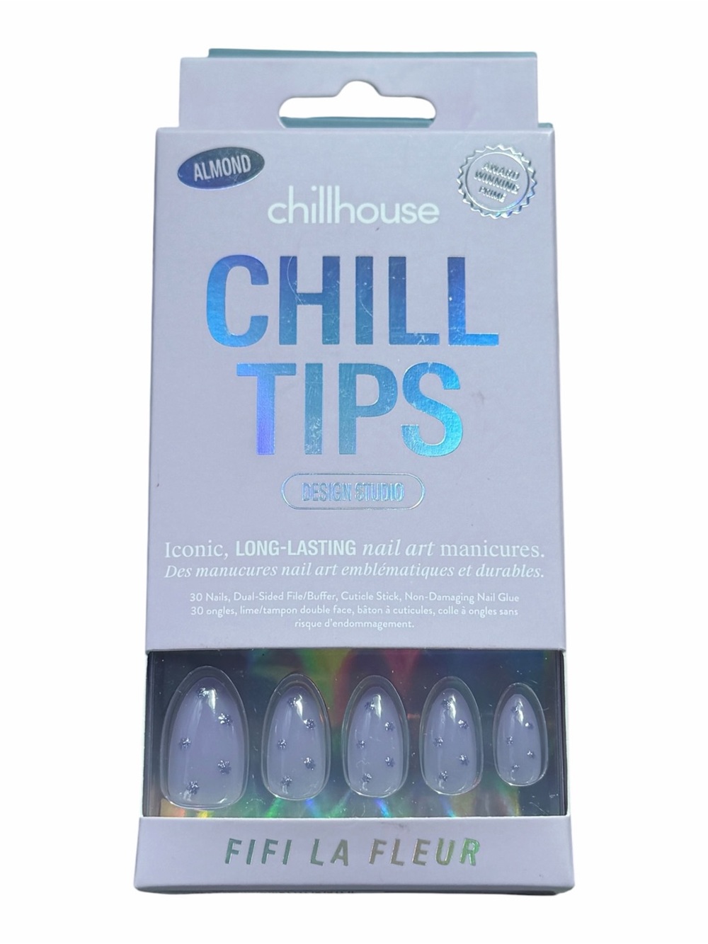 NEW Set/3 Chillhouse Chill Tips Almond Shape Medium Length Press on Nails - Picture 3 of 8